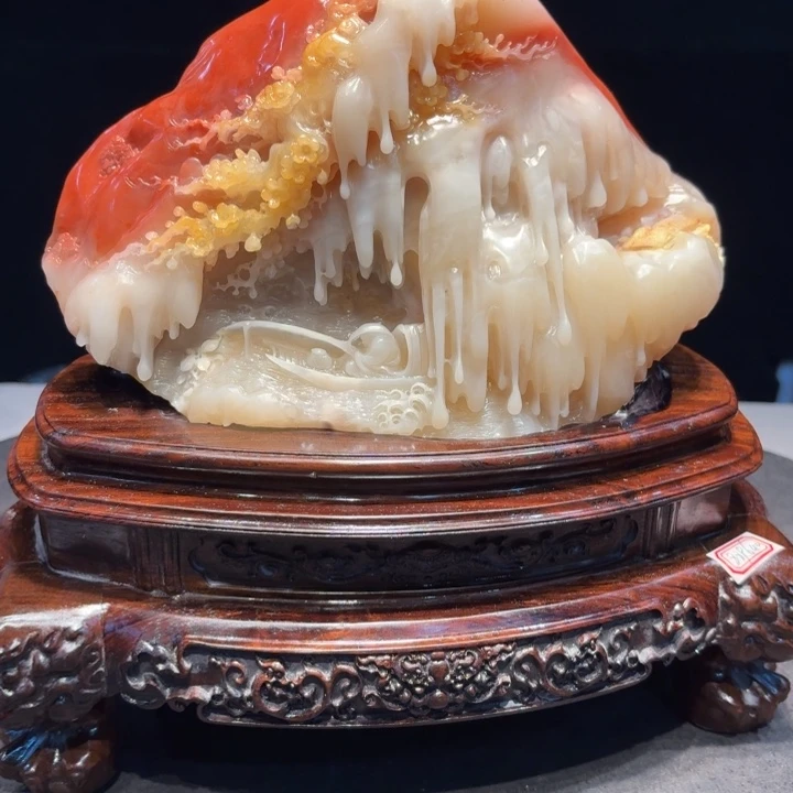 蓝***队寿山石寿山石摆件