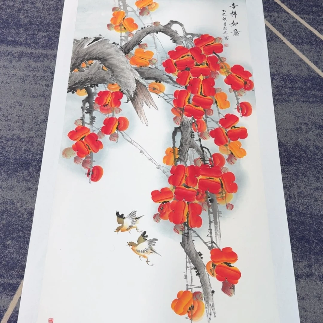 国画国画作品山水花鸟纯手绘