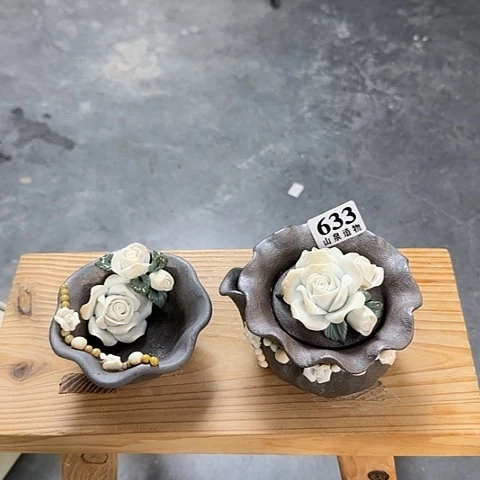 瓷片柴烧柴烧柴烧633一套