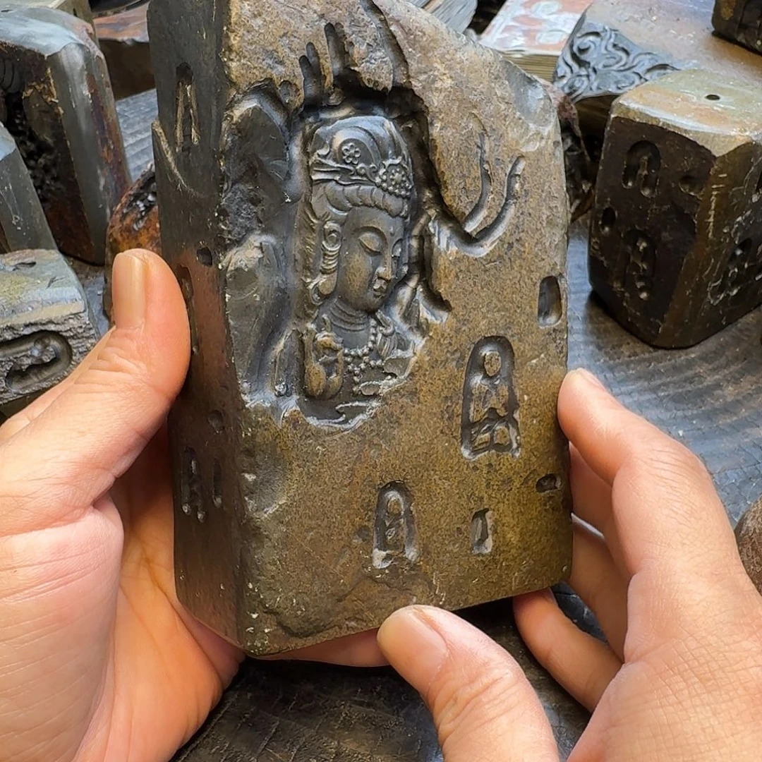 歙砚石刻摆件香插