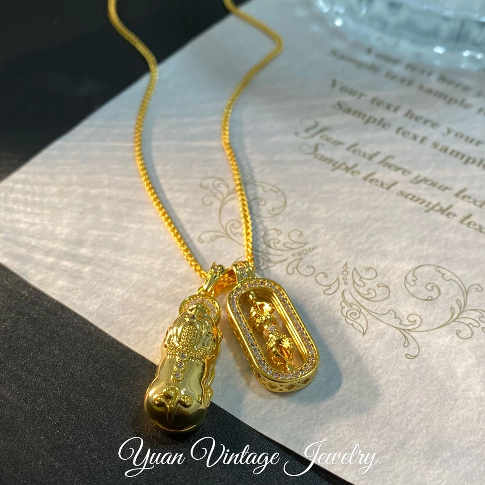 渡K金 22G25-53 法★【貔貅】秋冬YRoNar 欧斯伽斯 项链