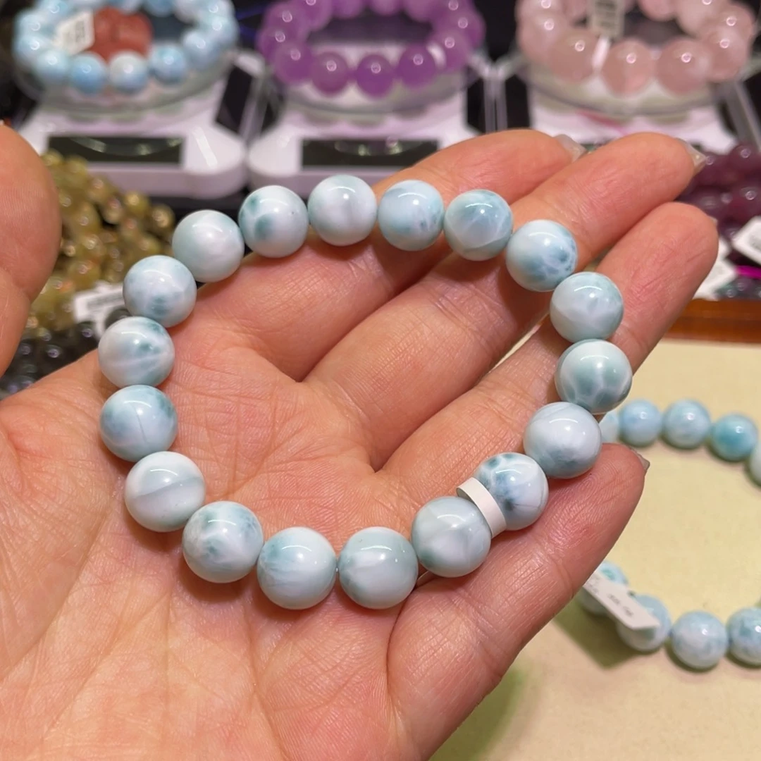 针钠钙石（海纹石）手链未镶嵌去*11mm