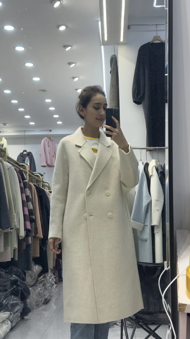 女装高端双面羊绒大衣2025爆款冬季毛呢外套