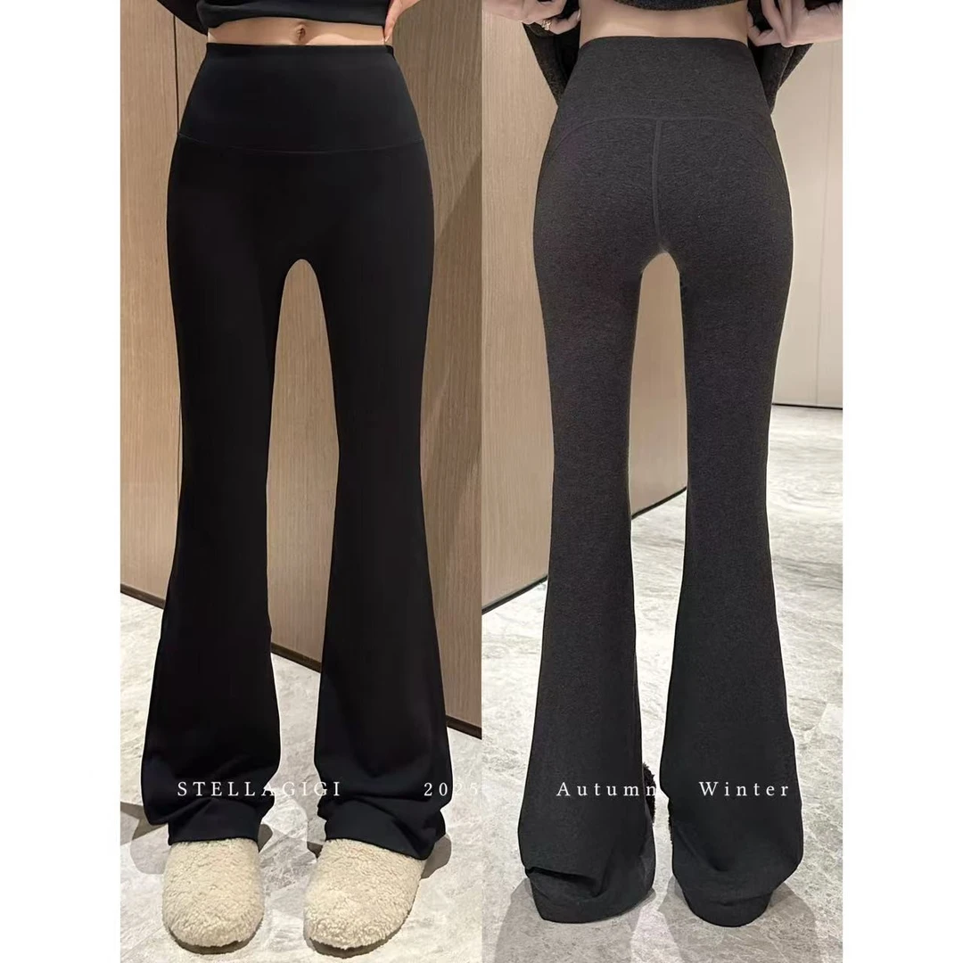 SG / 杨依姗 AW超弹无T线 高腰显瘦打底加绒微喇裤K-20252254