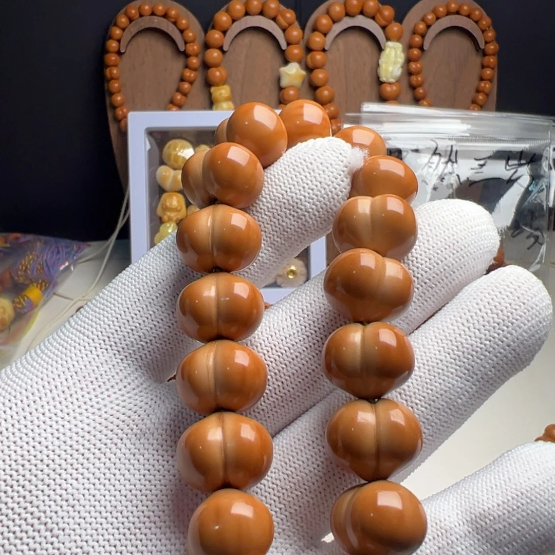 一***喉猴头核桃手串猴头