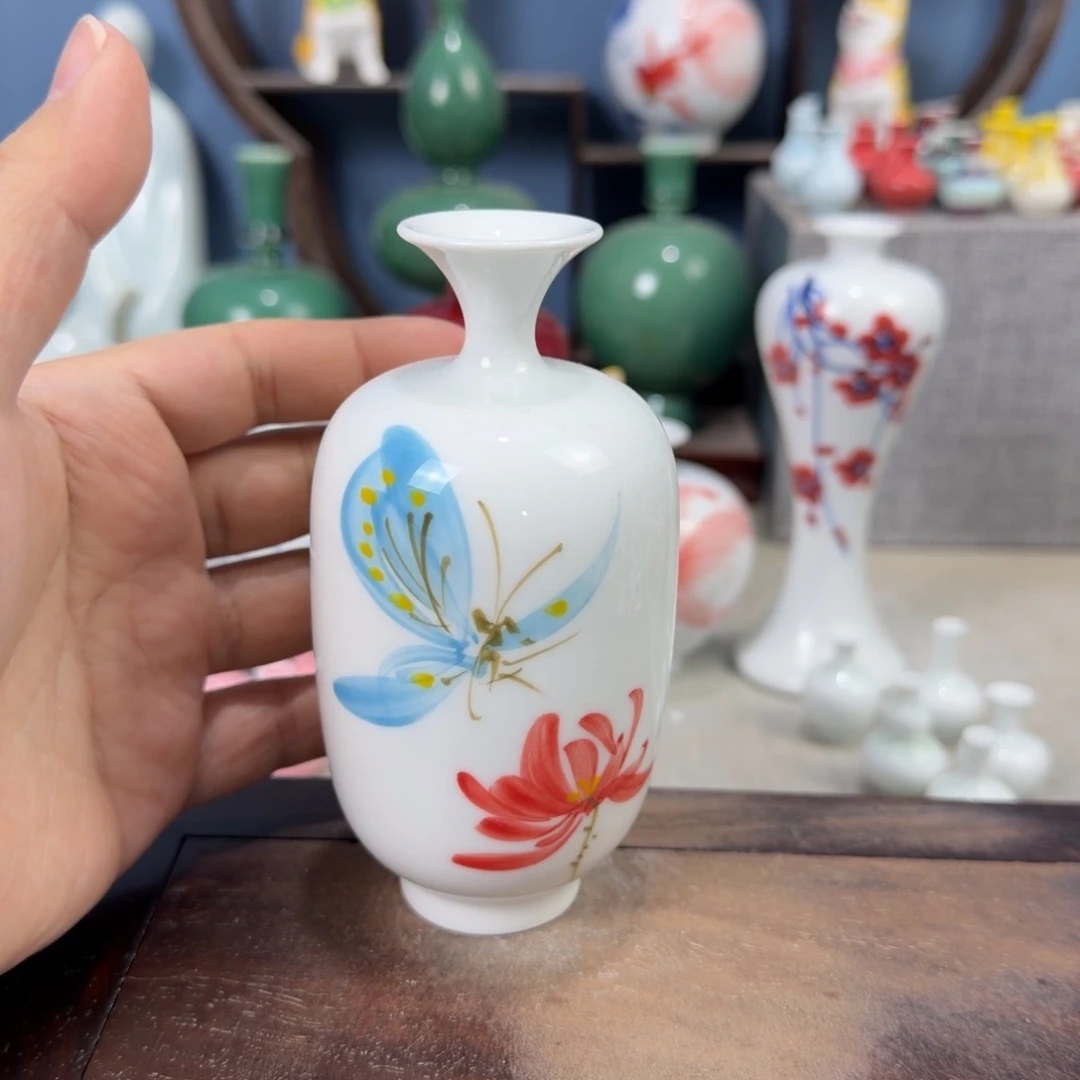 陶瓷手工小花器摆件