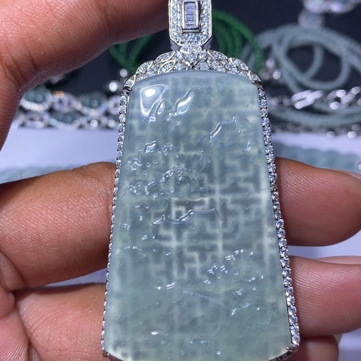 翡翠未镶嵌颈饰天然翡翠
