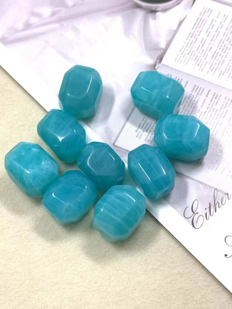 HG6天然水晶天河随行方糖通孔配件多样性发一件