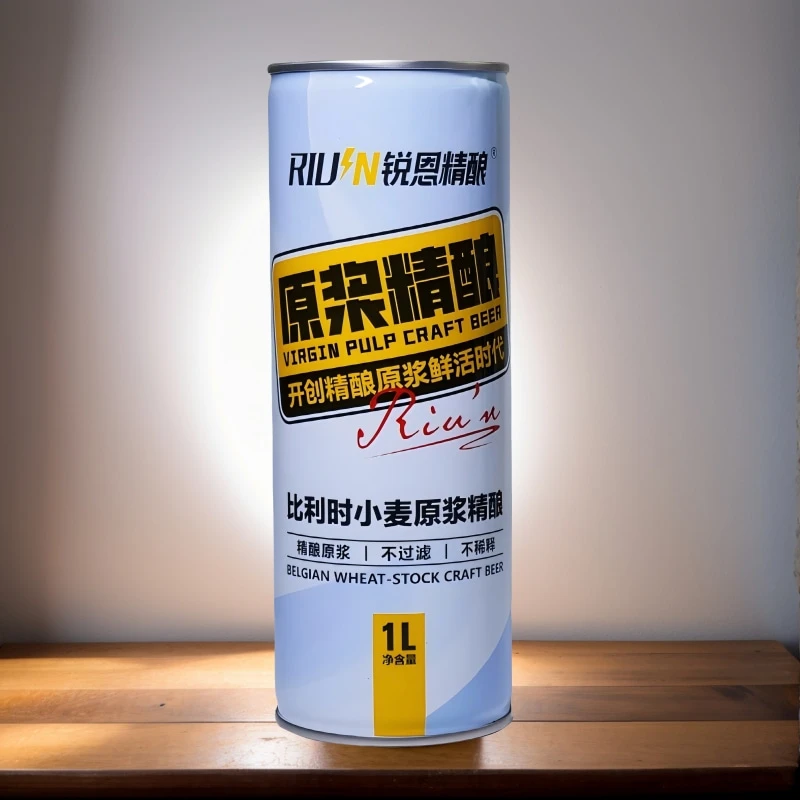 1L装正品锐恩精酿比利时小麦原浆酒精度3.3％vol原麦汁浓度10°P