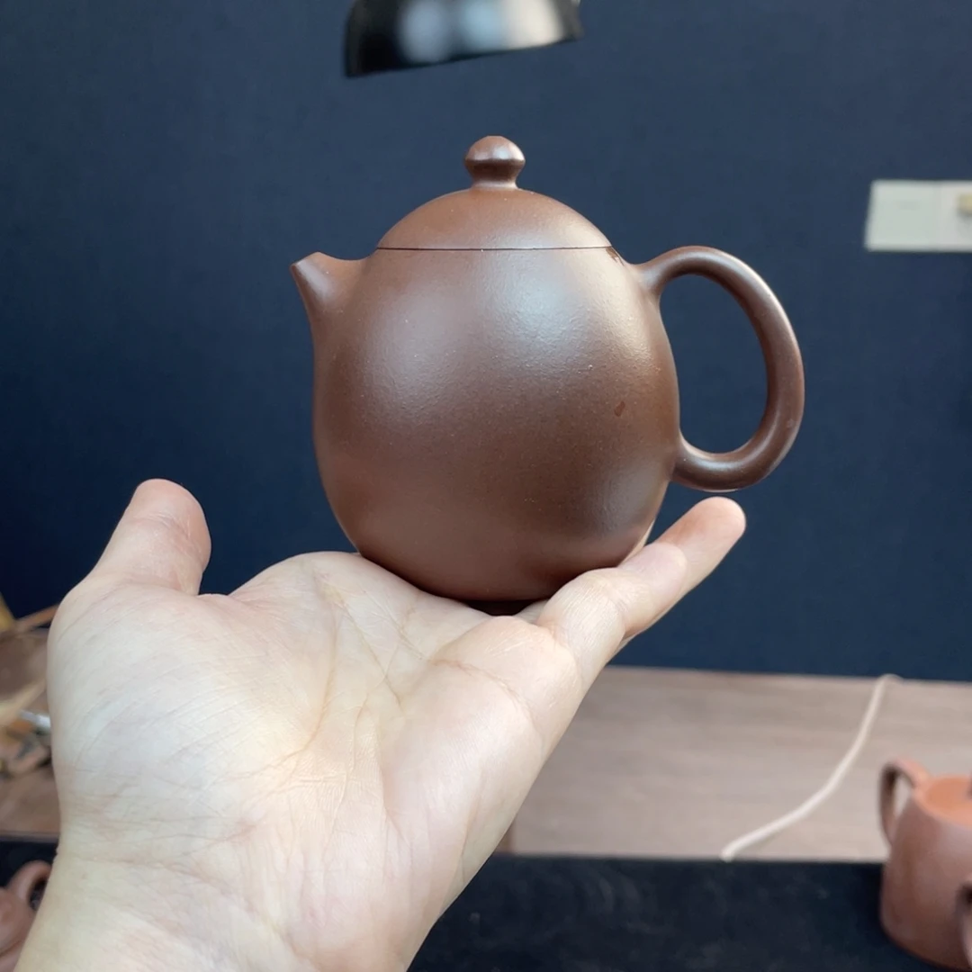茶壶紫砂半手工底槽清龙蛋190cc