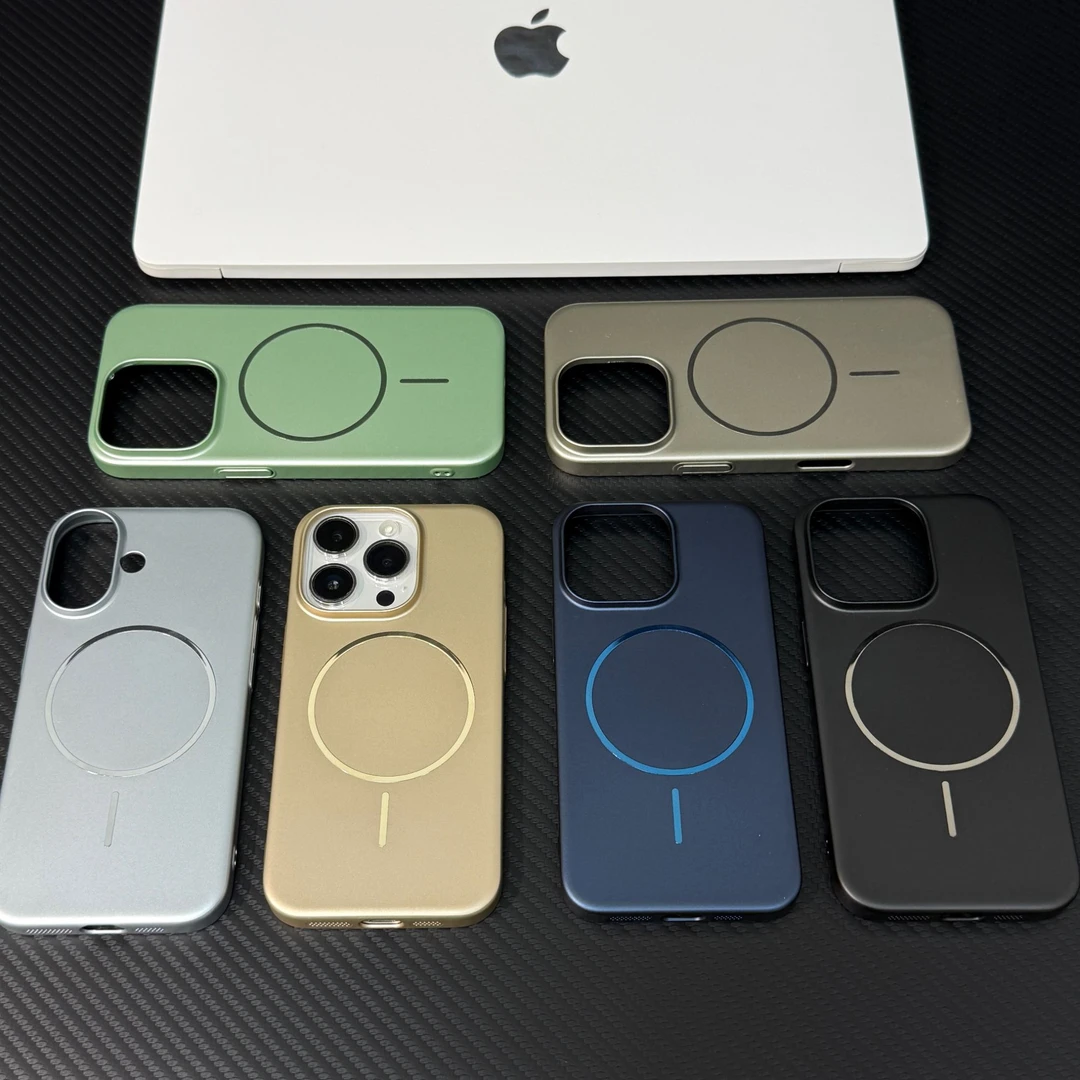 雅天立超薄金属磁吸壳适用苹果16/17promax细圈手机壳iPhone15/13