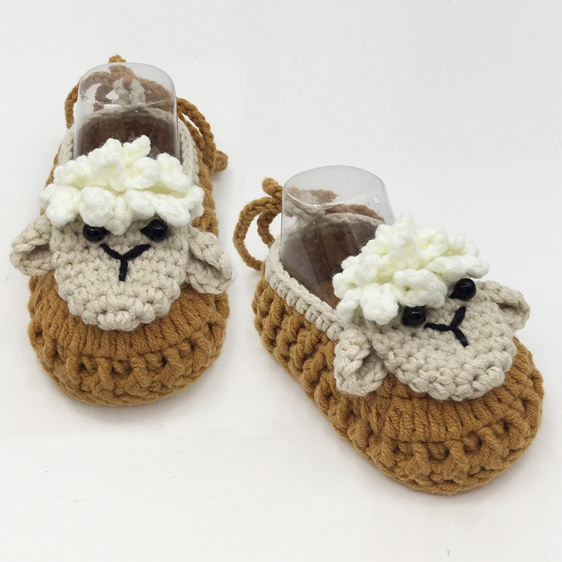 手织婴儿鞋手工diy新生婴儿毛线鞋编织宝宝鞋手工毛线软底鞋材料