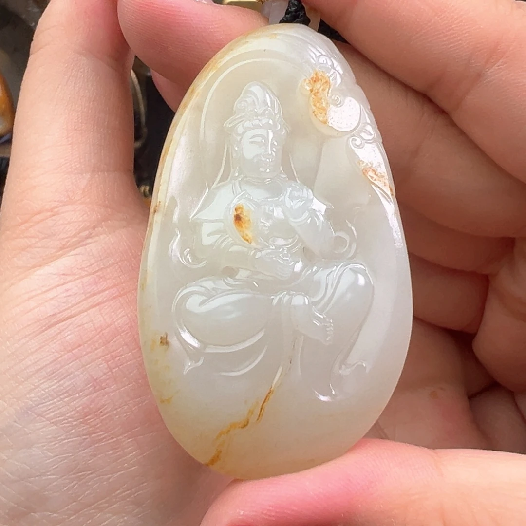 和田玉未镶嵌挂件