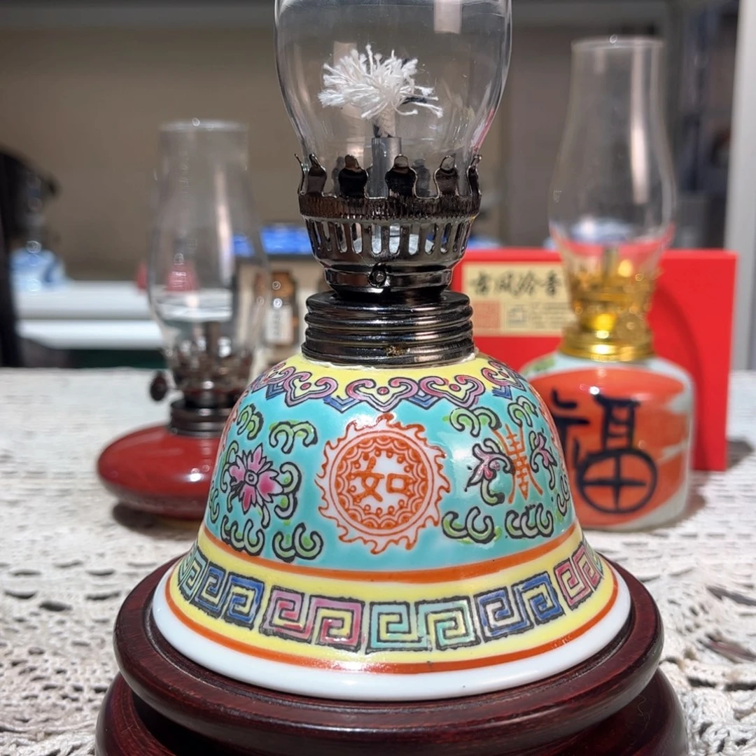 摆件景德镇陶瓷香薰灯