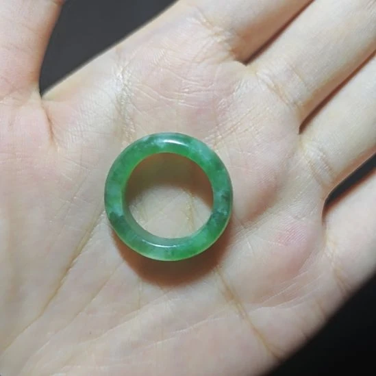 翡翠未镶嵌戒指翡翠戒圈卡16