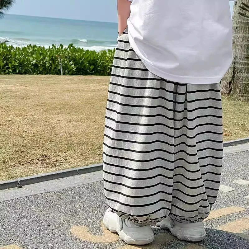 Nuvxmak/努小唛男童防蚊裤夏季薄款宝宝长裤2025新透气儿童阔腿裤