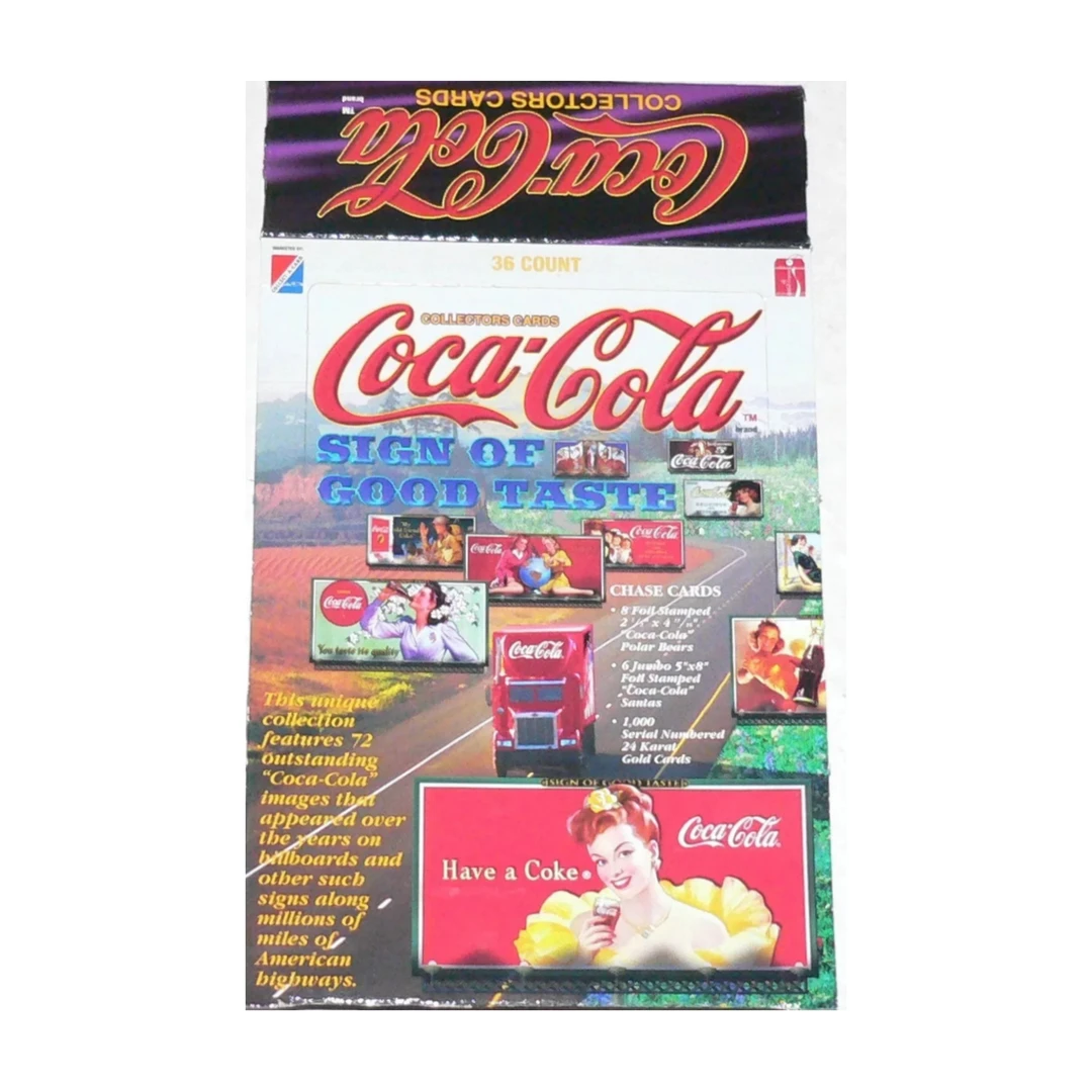 1996年可口可乐广告卡 宽屏卡 卡牌卡片收藏 送卡页