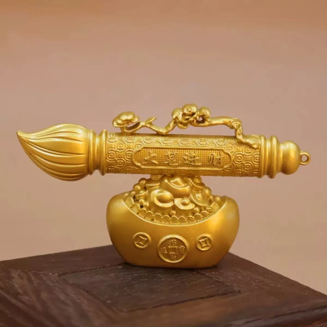 慧缘专属《大笔进米》摆件