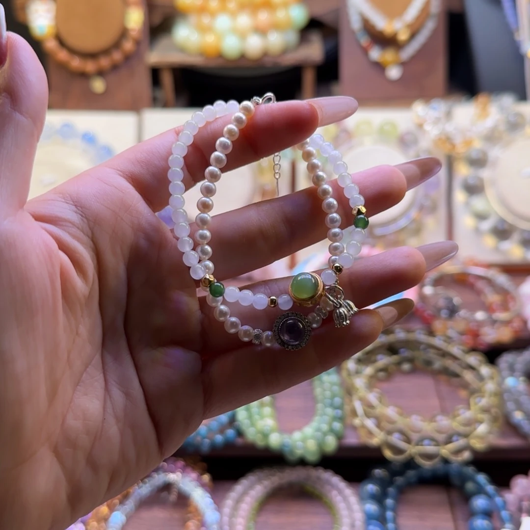 K***子烟晶手链银S925镶嵌