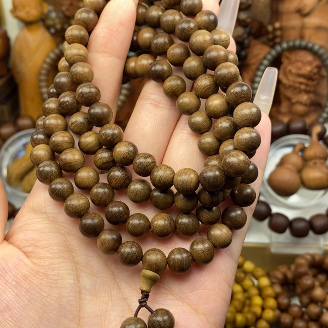 手串/手链檀香木迈索尔老山檀香08.108黑肉奶香，微瑕