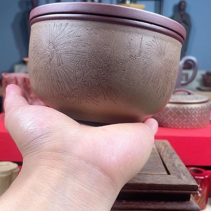 茶杯紫砂紫砂建水微瑕