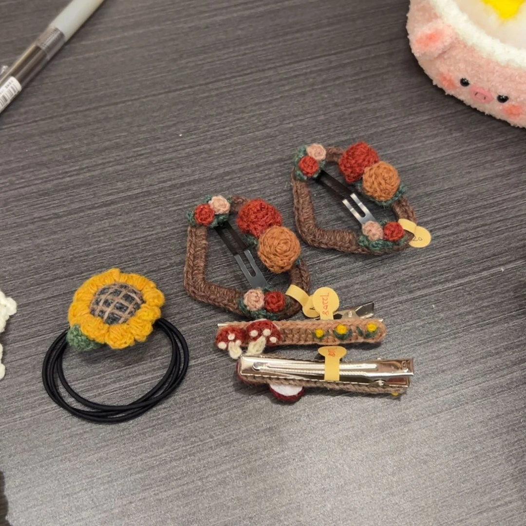 毛绒钩织刺绣手工包包玩偶居家用品