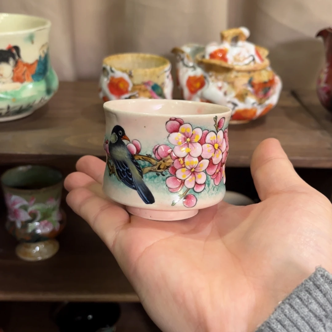 柴烧手工手绘陶瓷