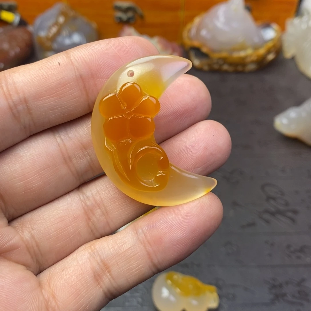 未镶嵌手把件玛瑙/玉髓用****3