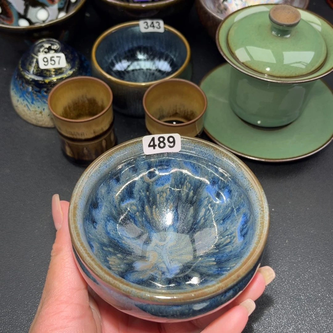 茶盏489 建盏单盏放大漏……