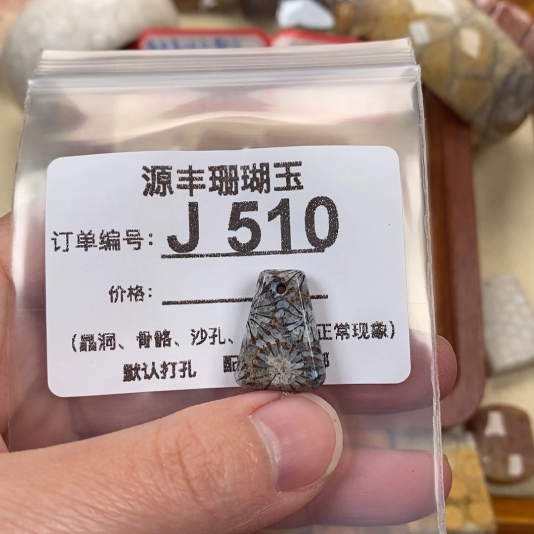 硅化玉颈饰未镶嵌二***三