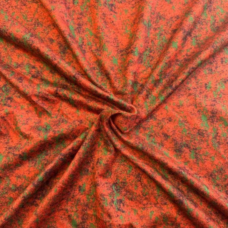 新款秋冬春印花澳绒单面奥羊绒保暖自发热打底连衣裙旗袍帽衫面料