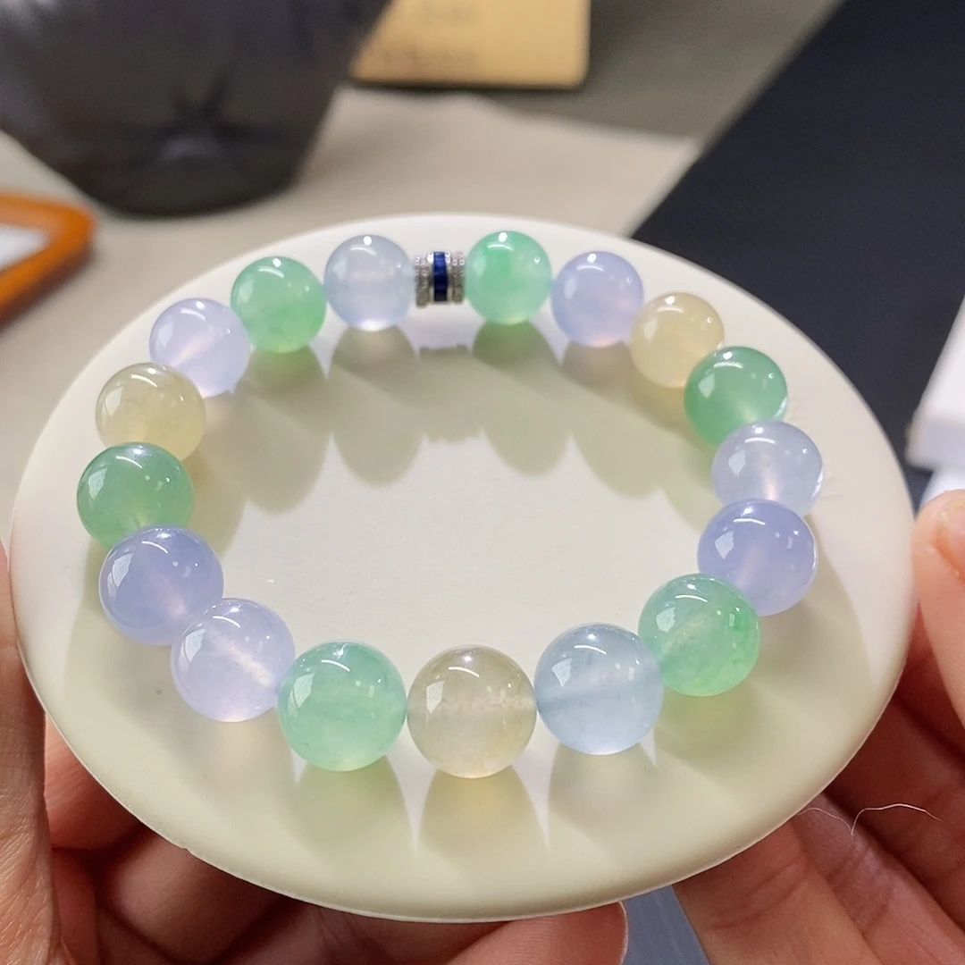 翡翠手链未镶嵌手串