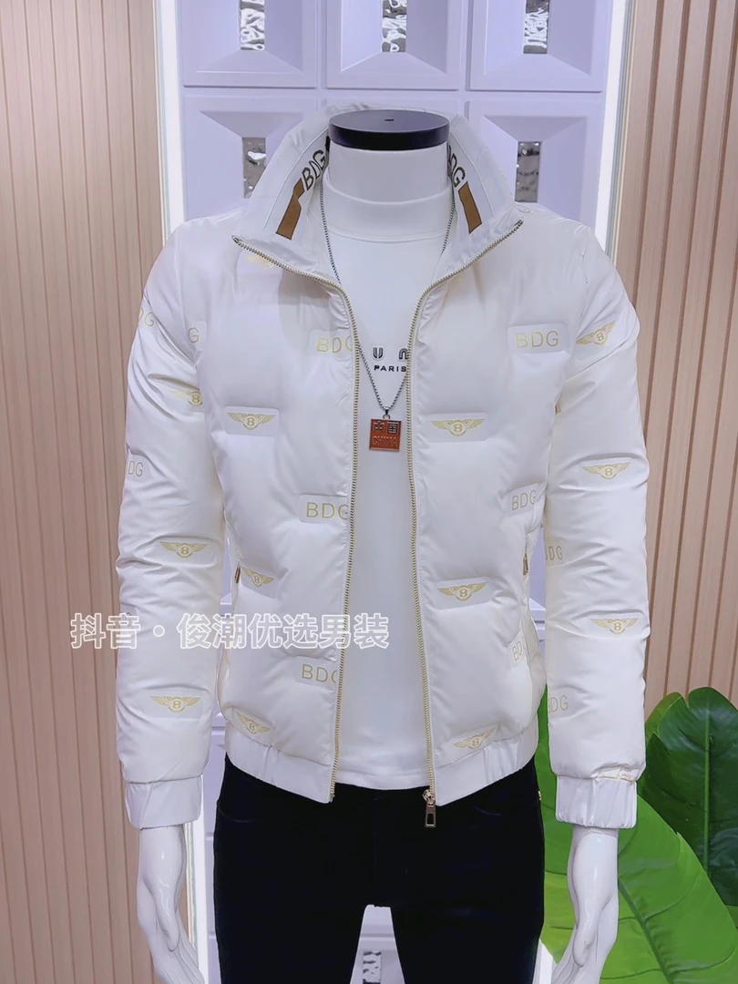 2025冬季爆款时尚潮流男士轻奢棉服立领加厚韩版修百搭保暖棉衣