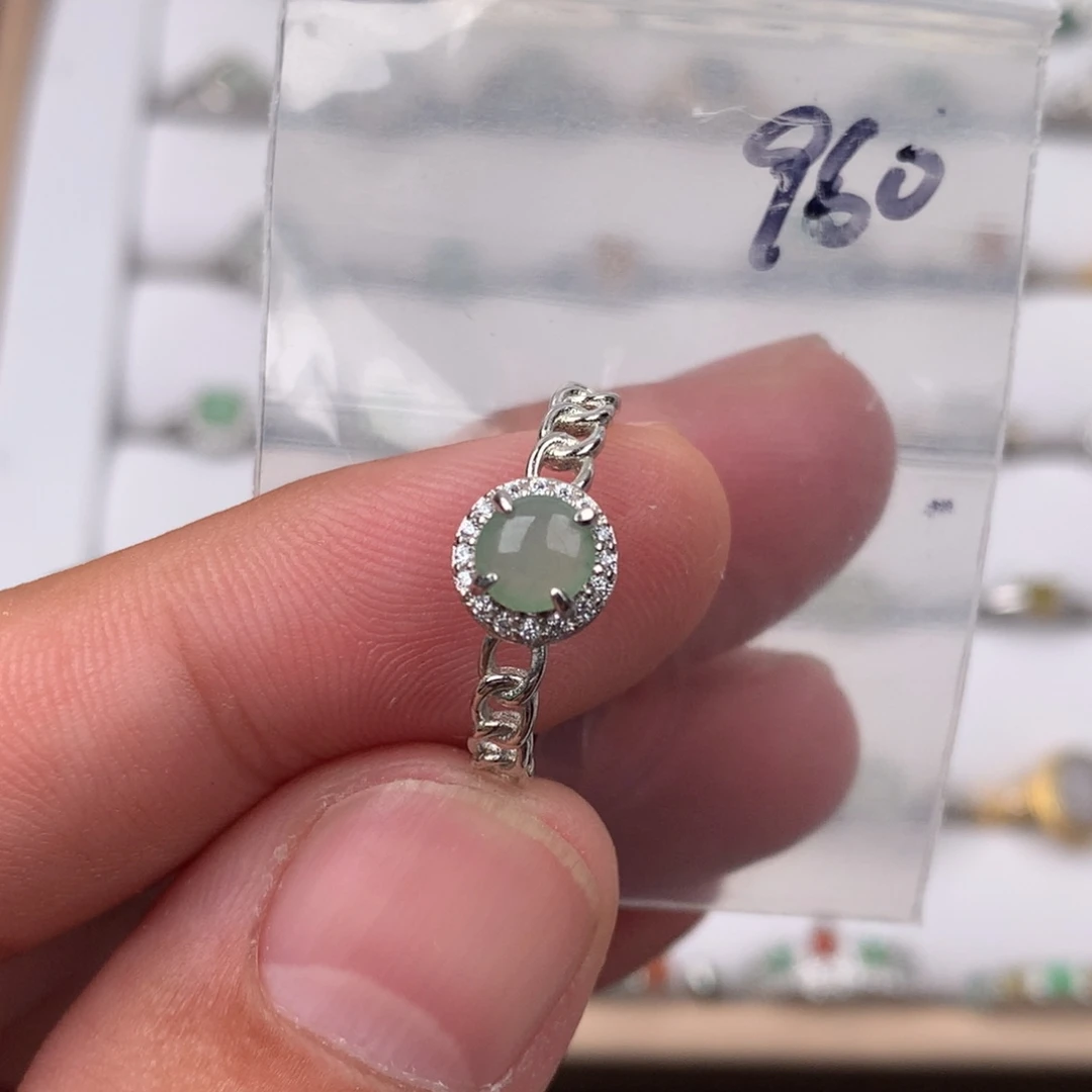 翡翠未镶嵌戒指960