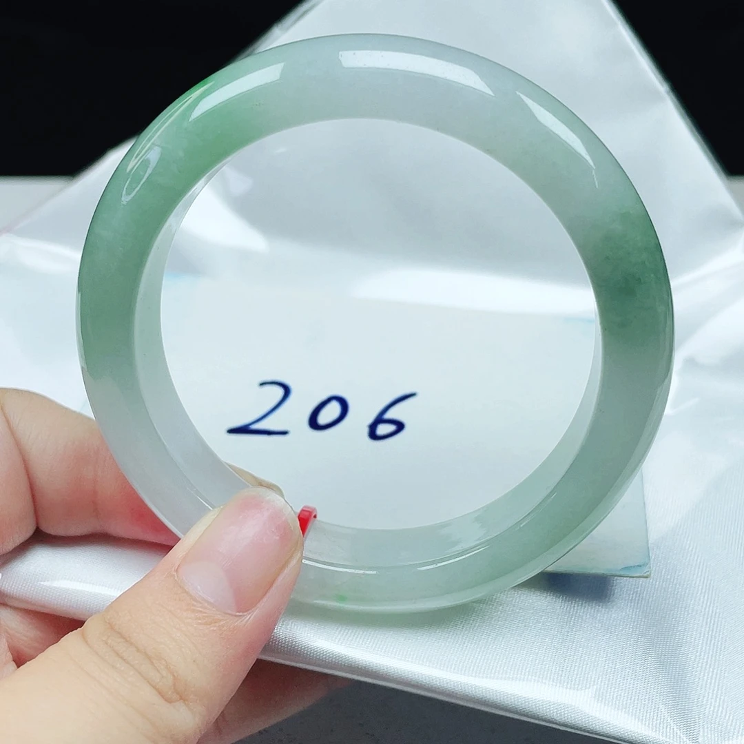 翡翠未镶嵌手镯正圈55