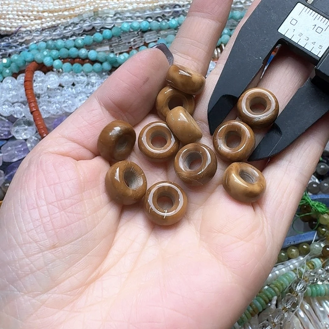 玛瑙/玉髓未镶嵌珠宝半成品一个14m库克跑环