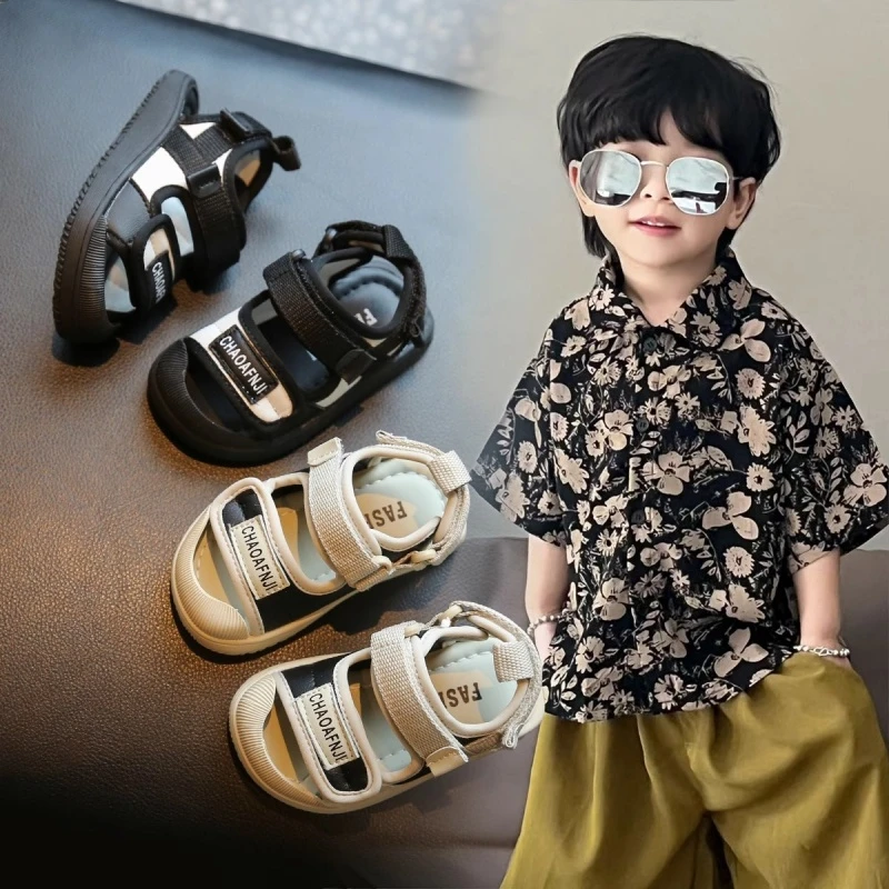 ABC男女宝宝夏季机能凉鞋小童沙滩鞋1-2岁软底防滑婴幼儿学步鞋3