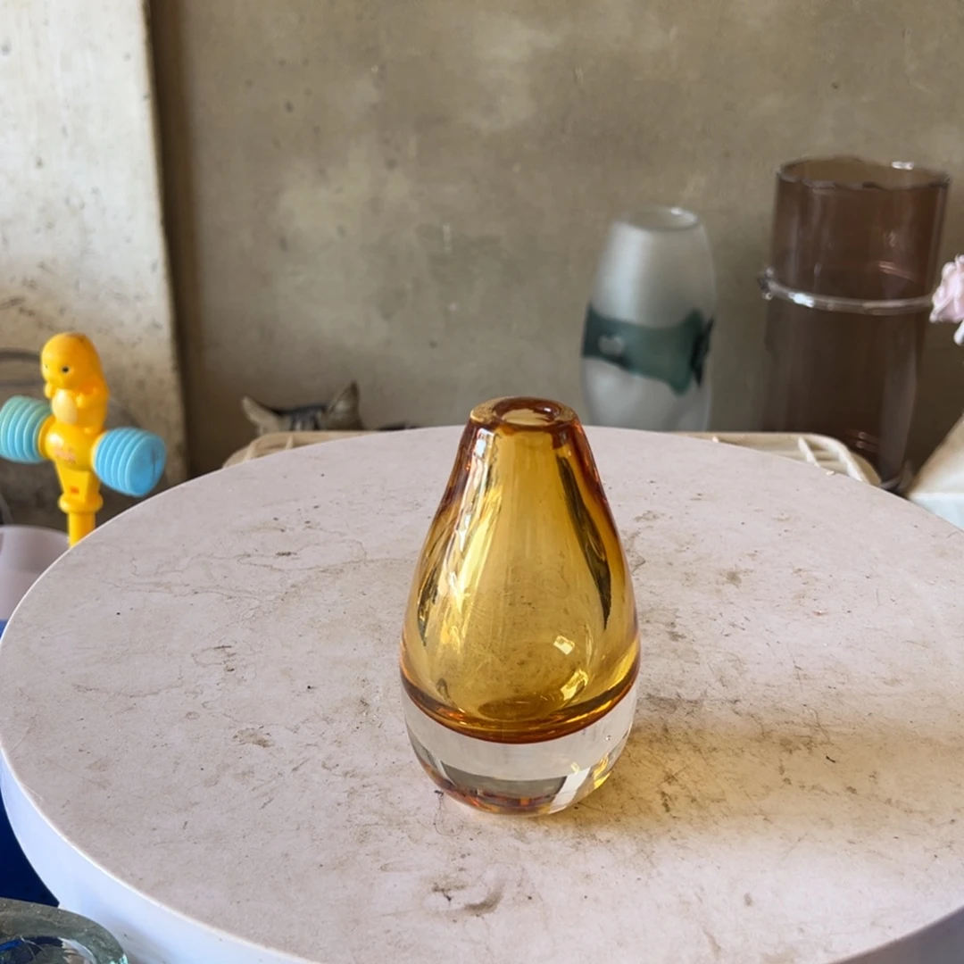 弘扬琉璃花器微瑕高度12