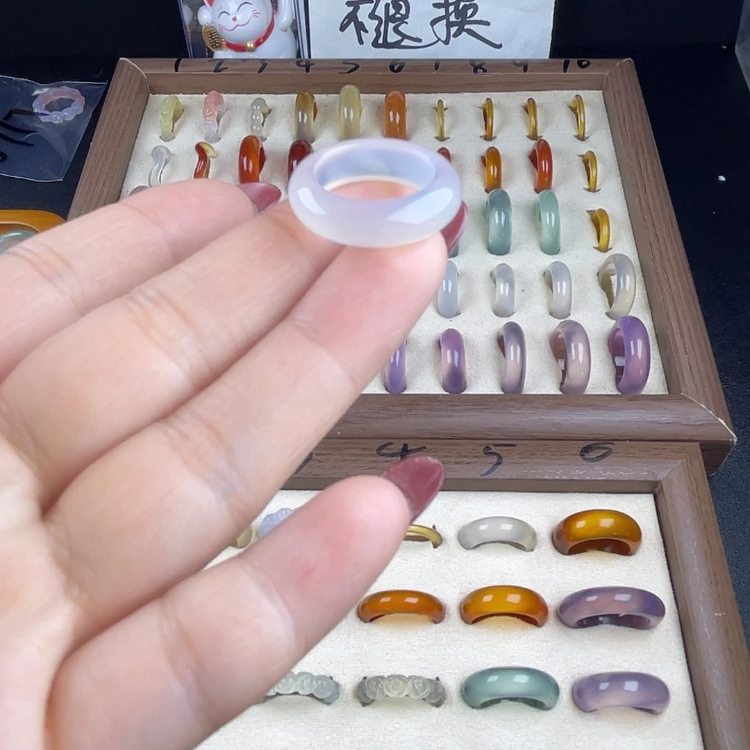 玛瑙/玉髓合金戒指港12直径16不退换