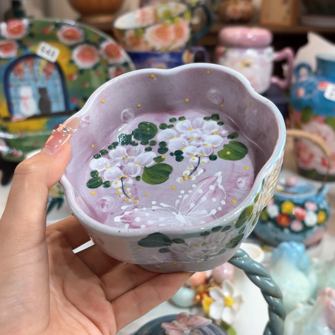 景德镇手绘高温釉下彩陶瓷茶具