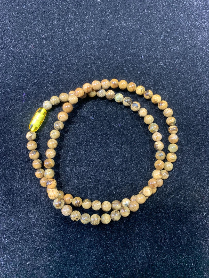 6mm黄白根珀妈妈链SDTP5260（多样性发其一）