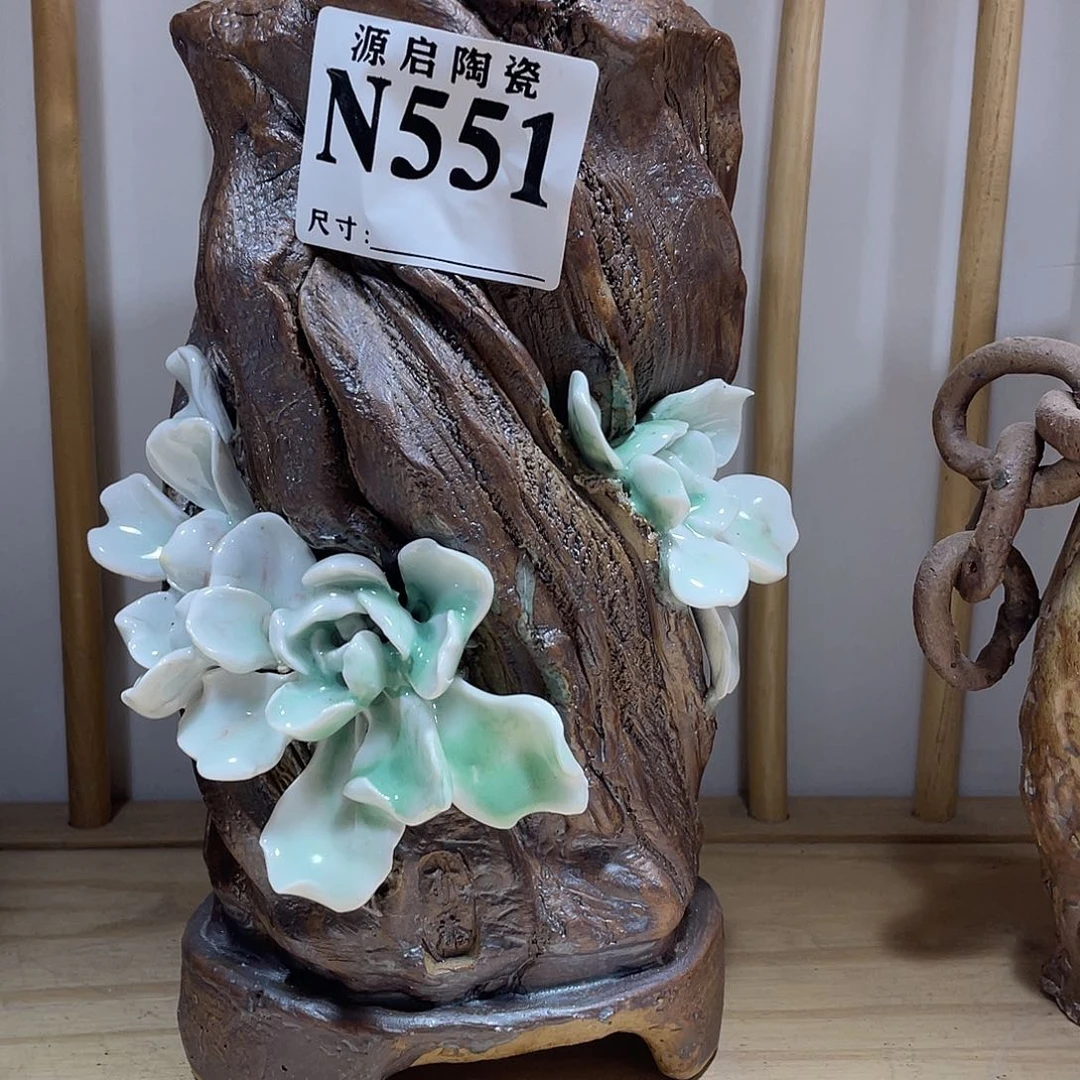 紫砂花盆景德镇陶瓷花盆49.8