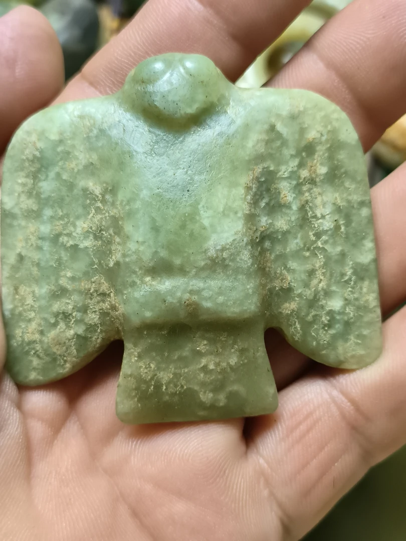 河磨奇石枭型器型件