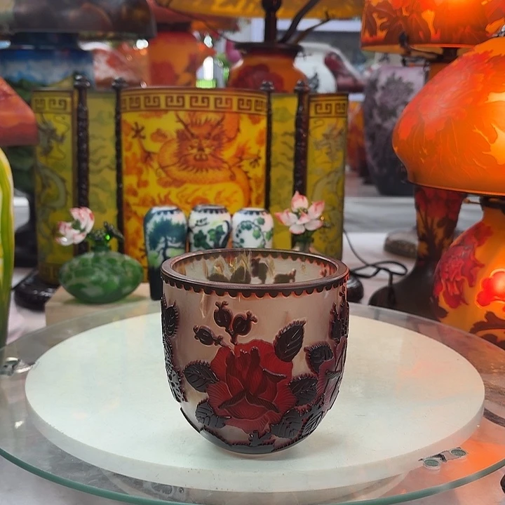 琉璃高11口11玫瑰花