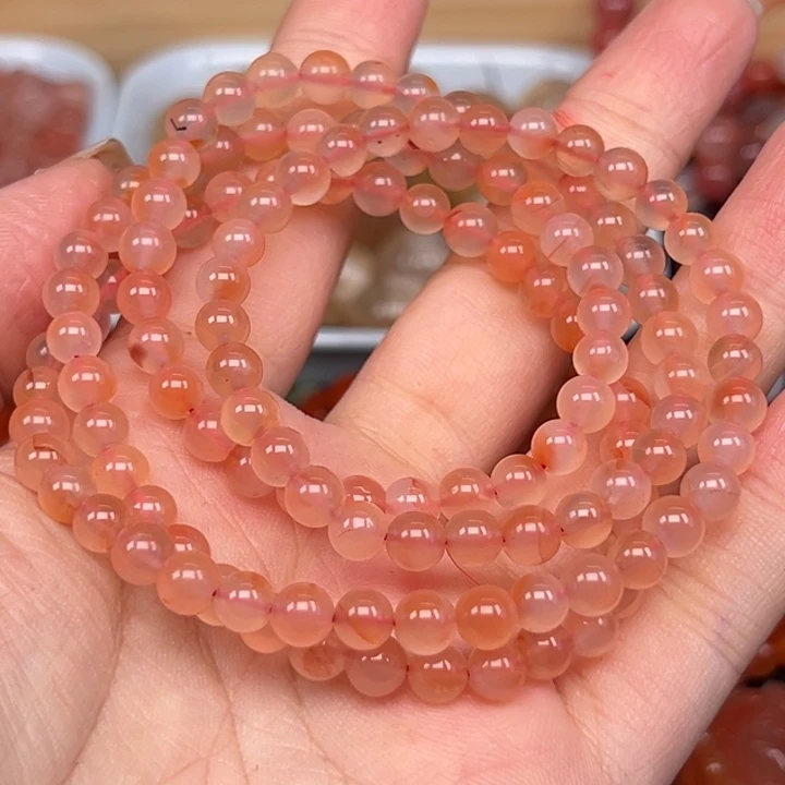 南红玛瑙未镶嵌手链