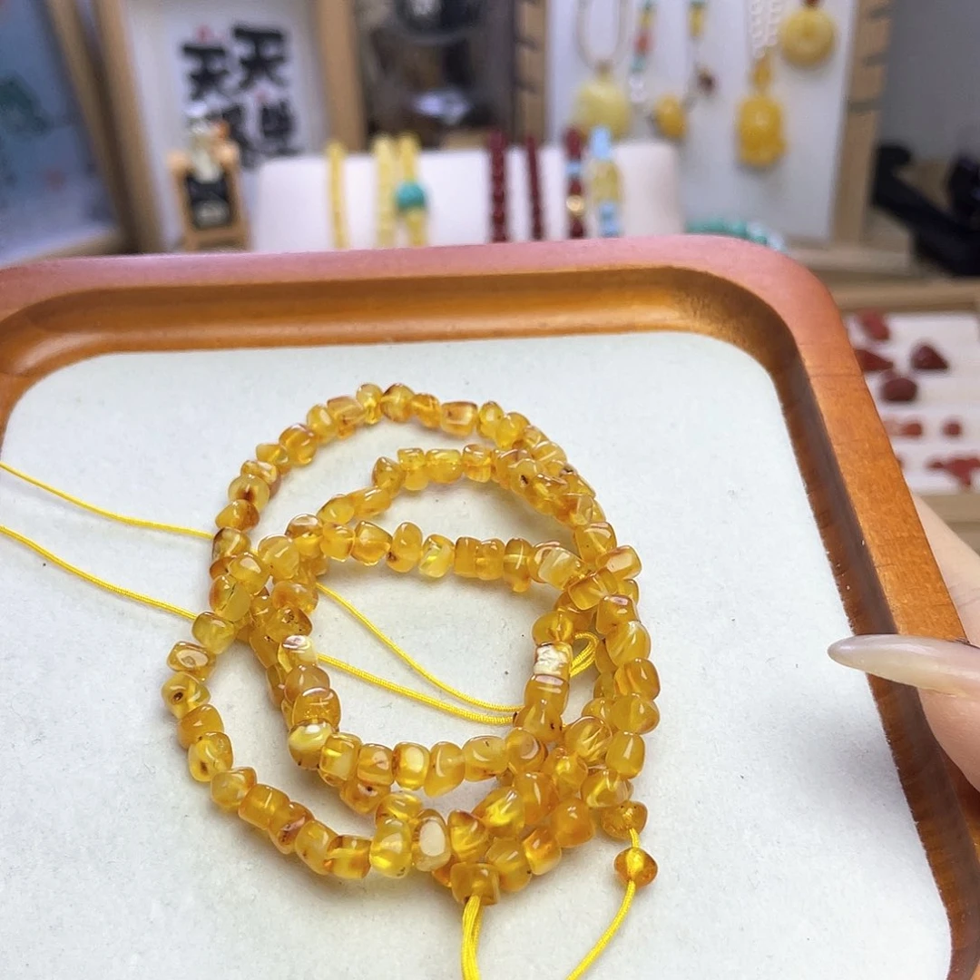 裸石琥珀未镶嵌祎*?福利方糖多圈