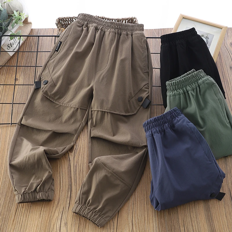 男童裤子中大童速干薄款运动裤儿童夏季防蚊裤儿童休闲长裤29028