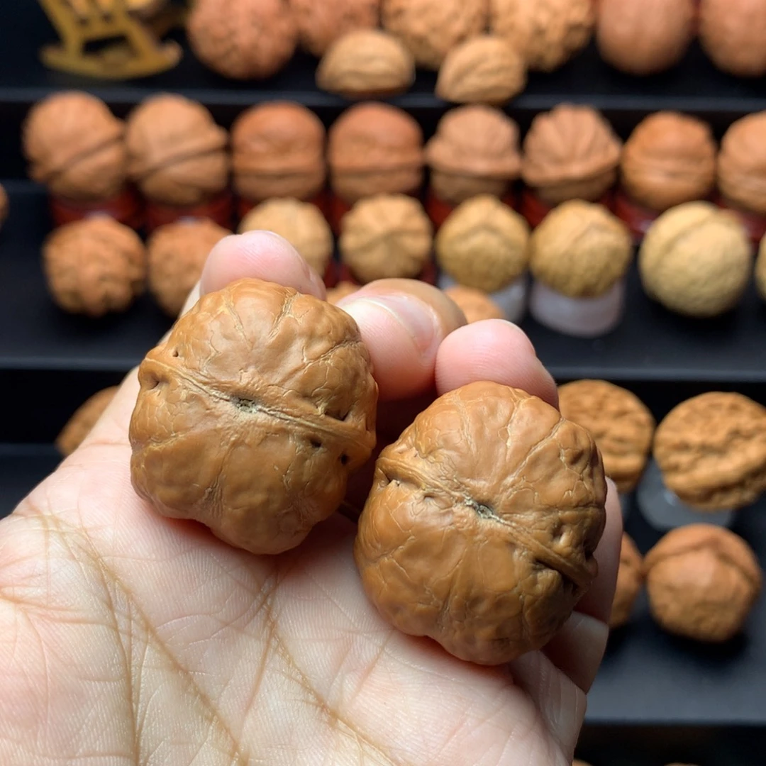 文玩核桃把件茶*核桃