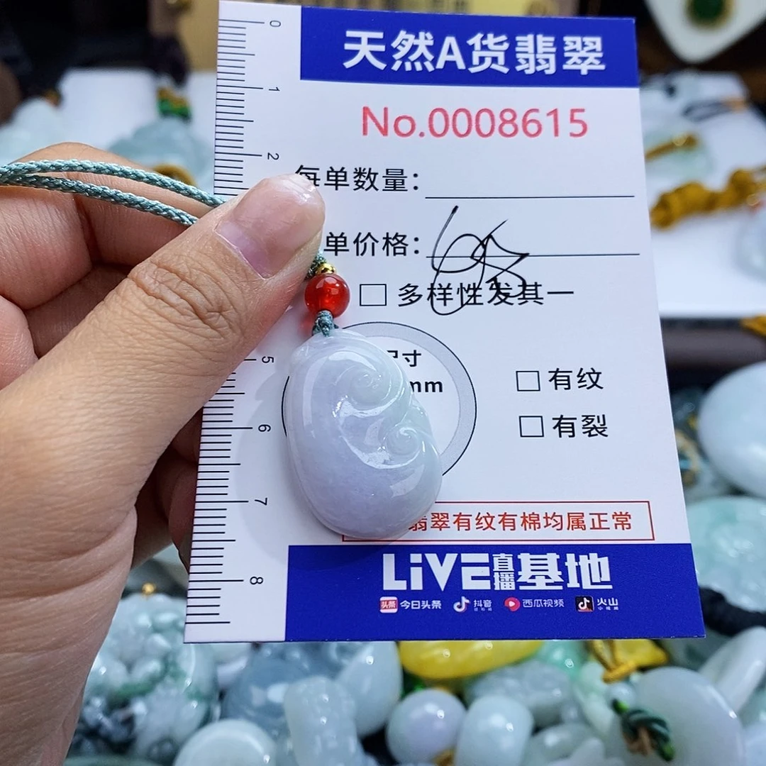 翡翠未镶嵌颈饰8615