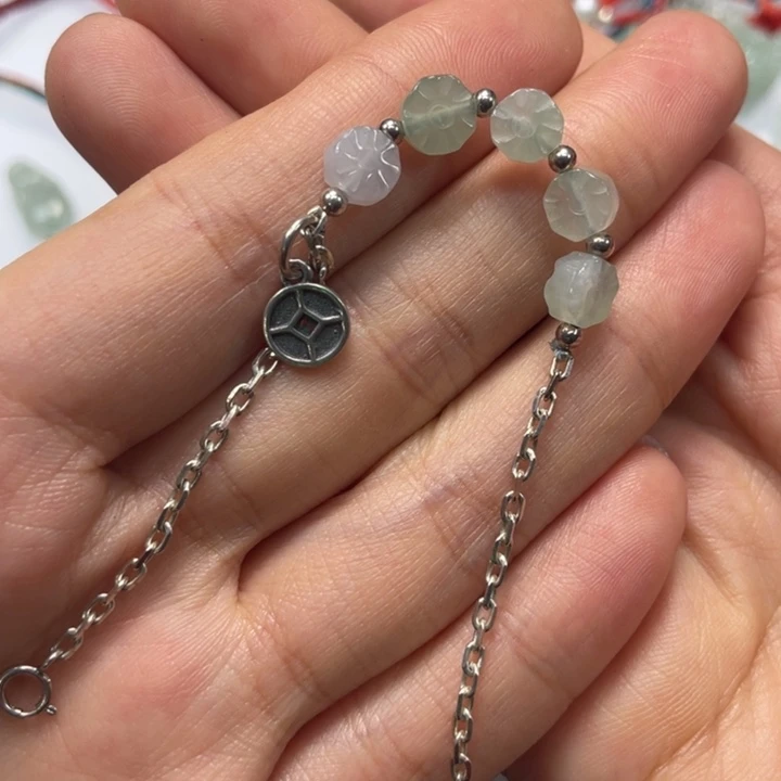 翡翠银S925镶嵌手链899999999